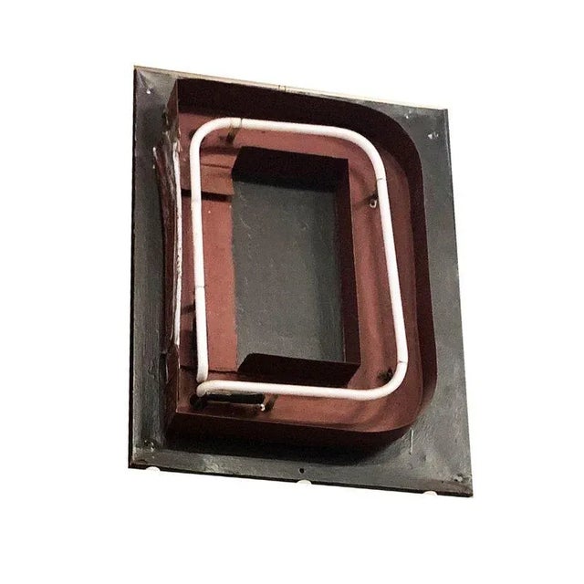 Large Vintage Neon Marquee Letter "D" From Pan-Pacific Auditorium For Sale In Los Angeles - Image 6 of 6