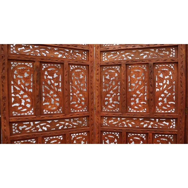 Vintage Double-Sided Room Divider in Teak, 2000s For Sale - Image 13 of 16