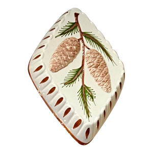 Vintage Ceramic Pinecone Mold Baking or Christmas/ Fall Wall Hanging