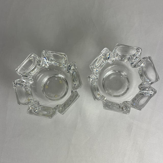 Modern 1980s Orrefors Crystal Bowls- a Pair For Sale - Image 3 of 4
