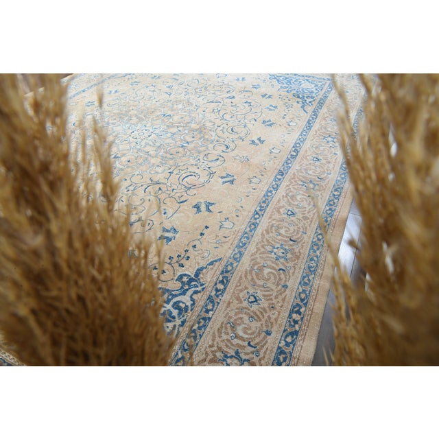 Persian 1970s Vintage Persian Handmade Wool Cotton Area Rug For Sale - Image 3 of 11