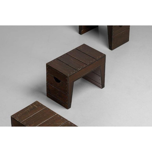 1960s Stools by Jan de Jong for Nursing Home Eindhoven, 1966, Set of 3 For Sale - Image 5 of 18