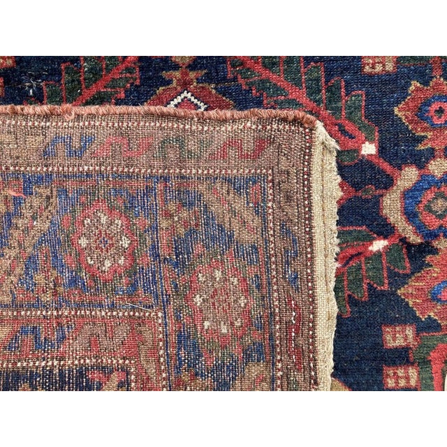 Kurdish Blue Rug, 1890s For Sale - Image 13 of 14
