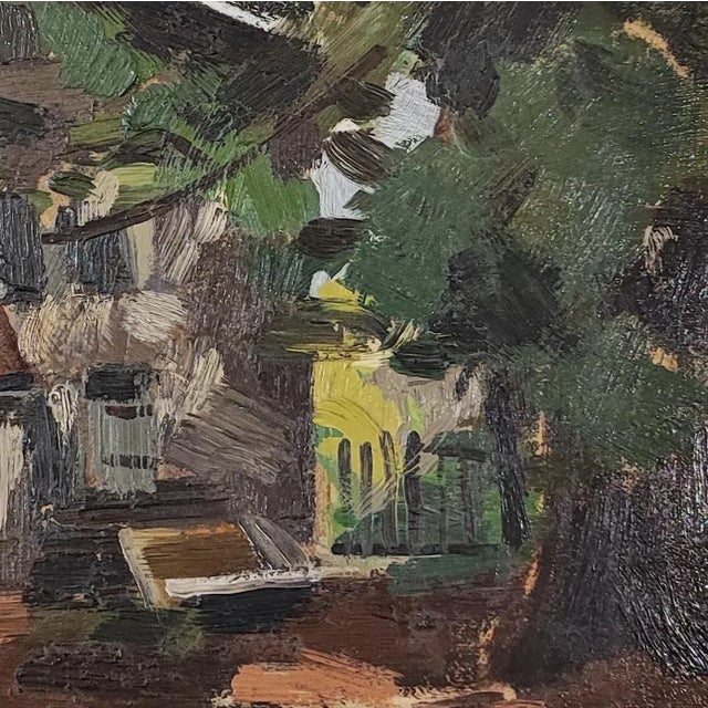 1920s Lison Favarger, Paysage, Oil on Cardboard, 1920s, Framed For Sale - Image 5 of 10