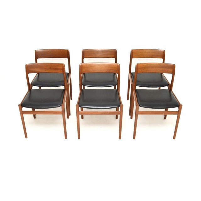 Mid-Century Modern Vintage Teak Dining Chairs from Dalescraft, 1960, Set of 6 For Sale - Image 3 of 12