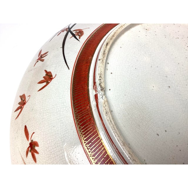Mid 19th Century Oversized Kutani Million Faces Porcelain Platter For Sale In New York - Image 6 of 9