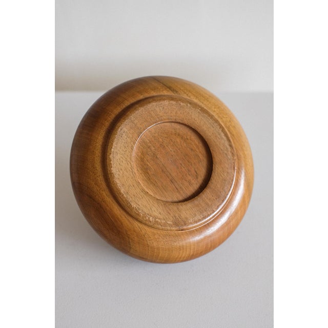 Handcrafted Wooden Lidded Bowl For Sale - Image 6 of 8