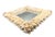 Late 20th Century Signed Vintage Diamond-Shaped Seashell Shell Encrusted Wall Mirror – Coastal / Organic Modern For Sale - Image 5 of 13