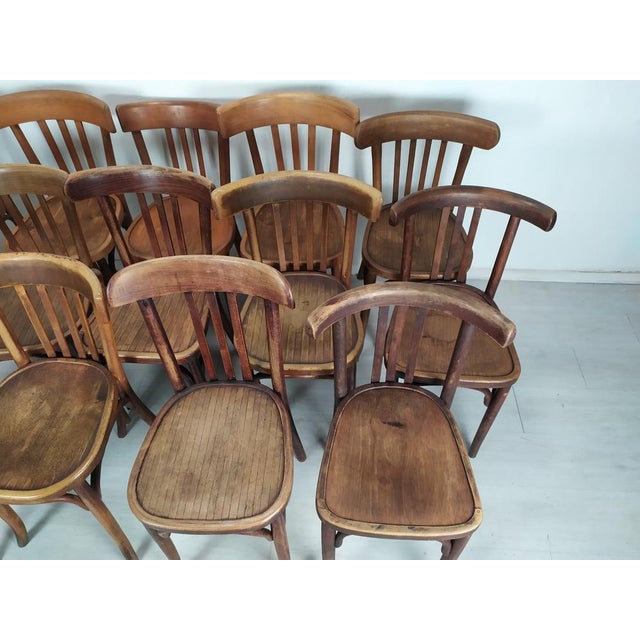 Bistro Chairs, 1920s, Set of 14 For Sale - Image 10 of 18