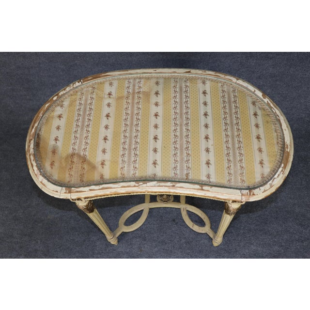 1900 - 1909 Antique French Louis XVI Parcel Gilt Ladies Vanity For Sale - Image 5 of 11