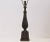 Art Nouveau Ribbed Metal Lamp Art Deco Art Nouveau Egyptian Revival Column For Sale - Image 3 of 6