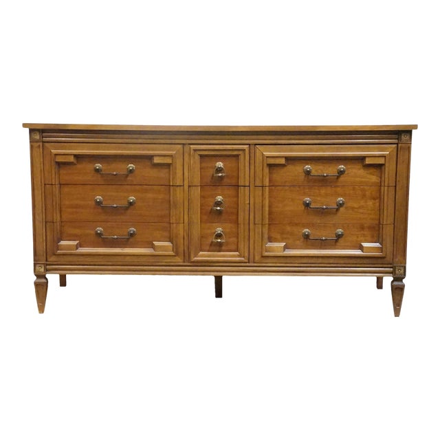 Thomasville Furniture Milano Collection Italian Mediterranean Style 64" Triple Dresser 532-4 For Sale