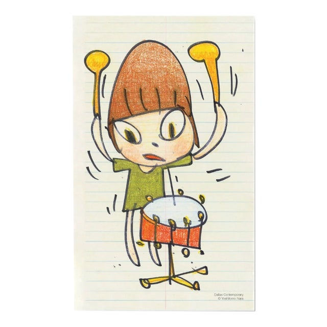 Yoshitomo Nara, Banging the Drum, 2020, Paper For Sale