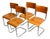 Bauhaus Tubular Steel Chairs by Mart Stam for Robert Slezak Czech, 1930s, Set of 4 For Sale