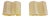 Molecular Double Light Honeycomb Flush Mounts in Fiberglass, 1950s, Set of 2 For Sale
