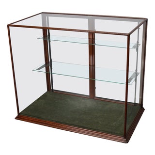 Victorian Mahogany Shop Display Cabinet Counter or Vitrine, Late 19th Century For Sale