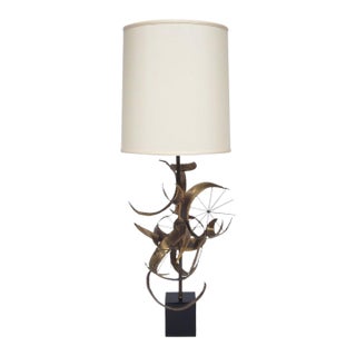 Mid 20th Century Brutalist Sculptural Table Lamp by Laurel For Sale