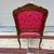A Vintage Red Upholstered Carved French Style Bergere Arm Chair. For Sale - Image 12 of 12