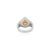 Yellow Modernist 12x8 Mm Pear Cut Zircon Cocktail Ring by Carat&her- Size 8 For Sale - Image 8 of 11