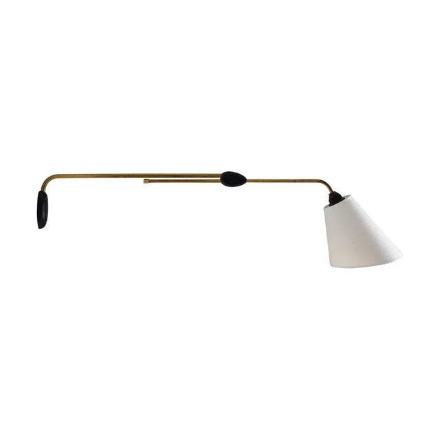 Mid-Century Scandinavian Swivel Arm Wall Lamp by Pagos, 1950s For Sale - Image 10 of 10