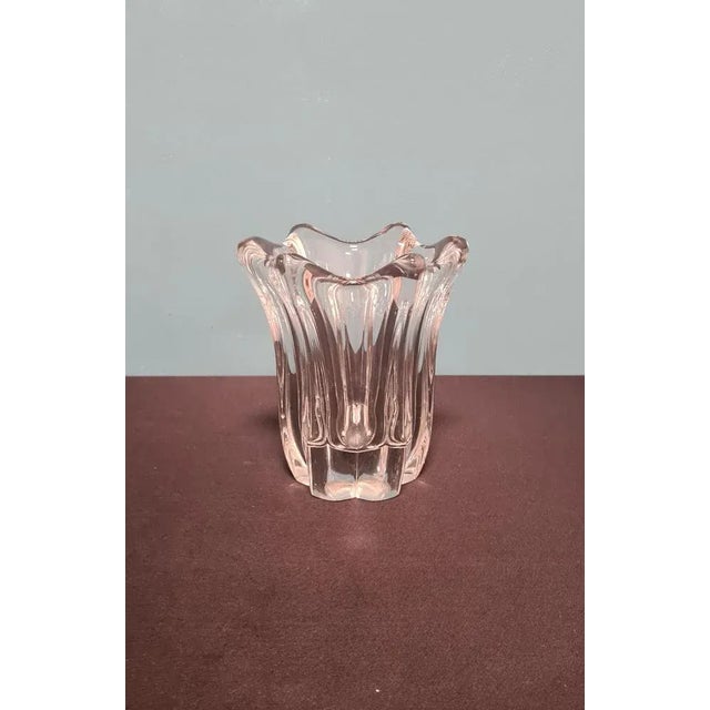 Crystal Vase from Daum France For Sale - Image 3 of 9