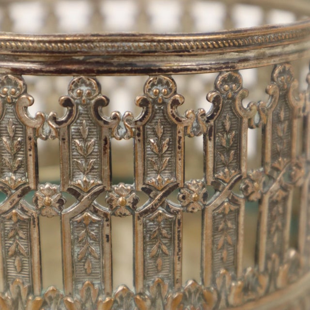 Antique French Wine Bottle Holder in Silver-Plated Metal, 1890s For Sale - Image 17 of 18