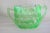 Jeanette Vaseline Uranium Green Glass Sugar Bowl Cubist Pattern For Sale - Image 12 of 12