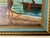 Blue 1960's Vintage Mediterranean Coastal Fisherman Oil Painting, Signed For Sale - Image 8 of 9
