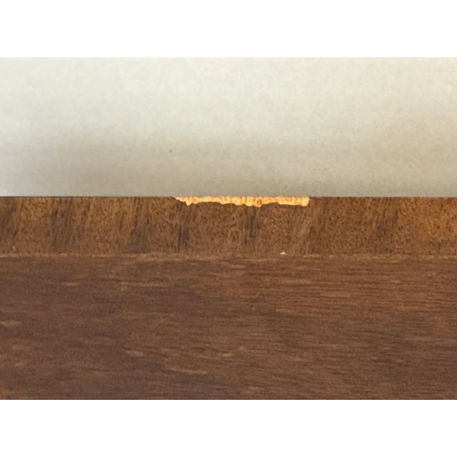Mid-20th-Century Federal-Style Inlaid Mahogany Serpentine Sideboard With Tapered Legs by E.J. Victor For Sale - Image 9 of 9