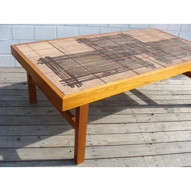 Danish Tiled Coffee Table from Trioh, 1960s For Sale - Image 9 of 18