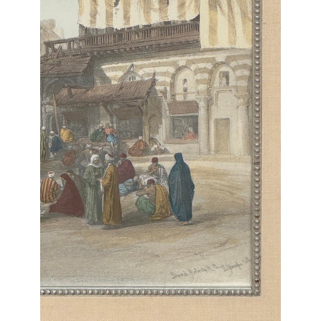 David Roberts – “Bazaar of the Coppersmiths, Cairo” – Standard Edition Lithograph, 1848 For Sale - Image 4 of 9