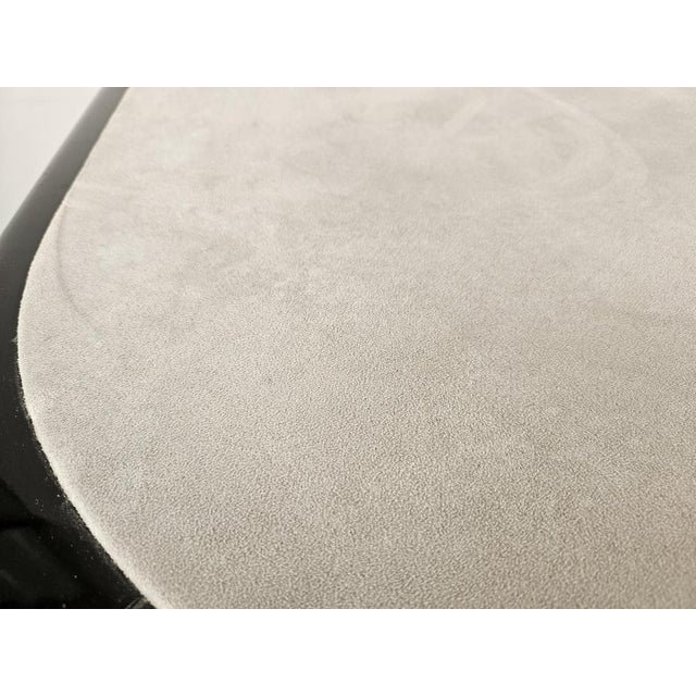 Vintage Game Table in Grey Fabric attributed to Pierluigi Molinari for Pozzi Milano, 1970s For Sale - Image 15 of 18