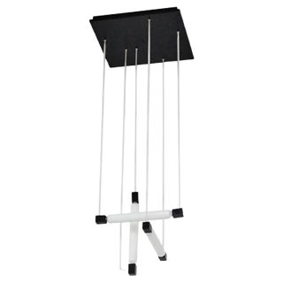 Black & White Pendant Lamp, 1960s For Sale