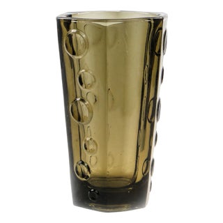 Soda Vase by Jan Sylwester Drost for Ząbkowice Glassworks, 1970s For Sale