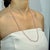 Pink Art Deco Style Faceted 112 Ct Pink Rose Quartz Beaded Opera Length Necklace, 26" For Sale - Image 8 of 14