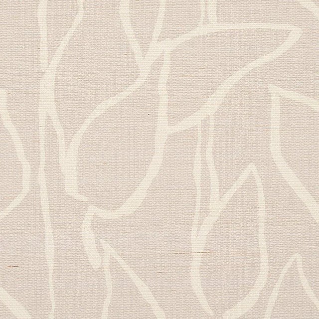 Mid-Century Modern Sample - Schumacher Solandra Vine Sisal Wallpaper in Grey For Sale - Image 3 of 5