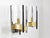 Large Wall Sconces in Chrome, Brass and Glass attributed to Gaetano Sciolari, 1970s, Set of 2 For Sale - Image 18 of 18