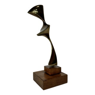 Mid 20th Century Modern Biomorphic Bronze Sculpture by Mary Bolte For Sale