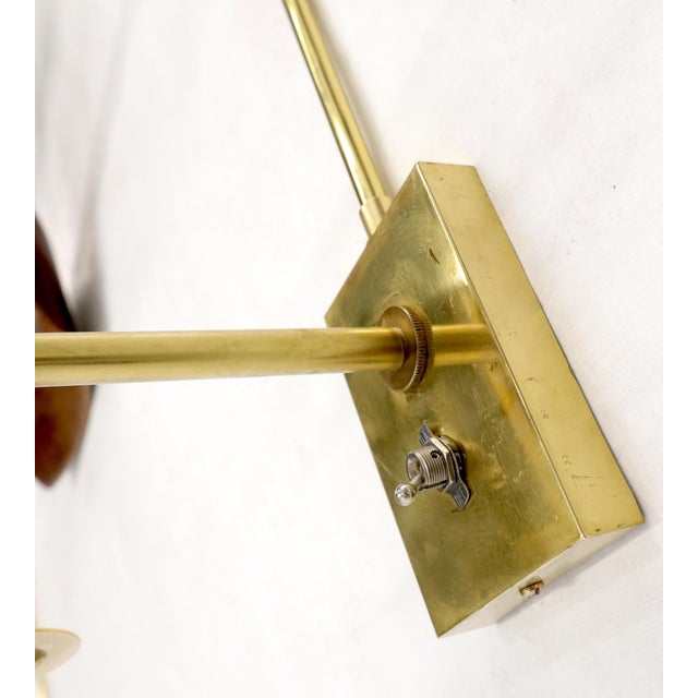 Pair of Twisted Brass Tube Trumpet Shape Sconces For Sale - Image 13 of 14