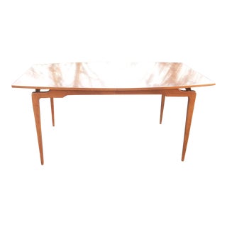 Mid-Century Brasilia Style Dining Table on Sale Now $1075 Read Below Solid Walnut Awesome Table Blonde Tones! For Sale