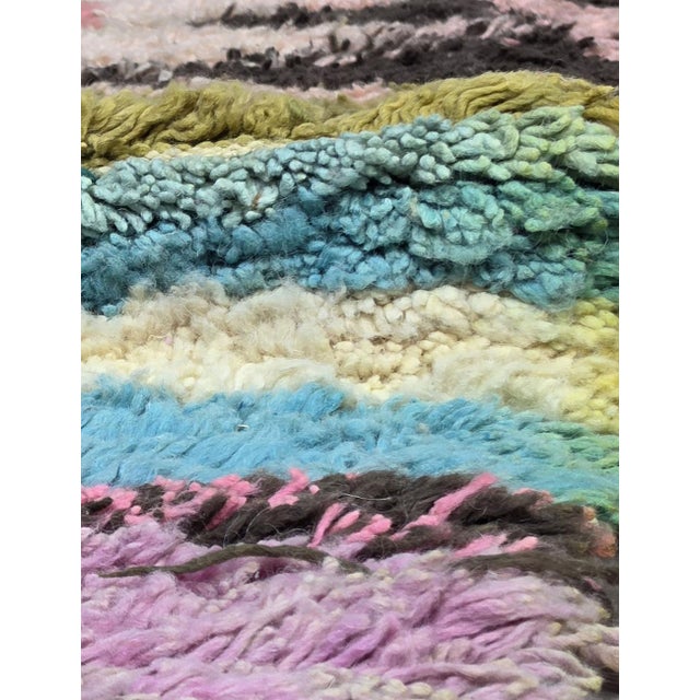 2020s Moroccan Colorful Wool Rug - 8.9 X 6.8 Ft For Sale - Image 5 of 5