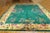 1920s Chinese Art Debackground measuring 9' x 11'9" Green background with yellow border.