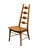 UNIQUE FURNITURE Solid Oak Southwestern Mediterranean Ladderback Dining Side Chair 5530 – American Fiesta Finish 43.5"...