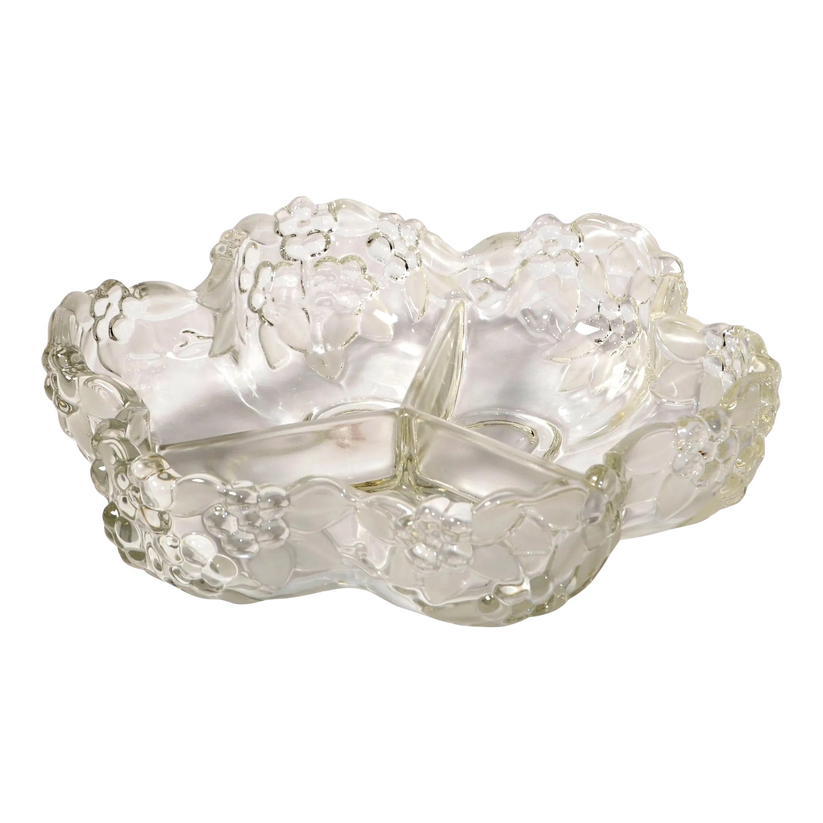 Vintage Mikasa Walther Crystal West Germany Translucent 2D Flower