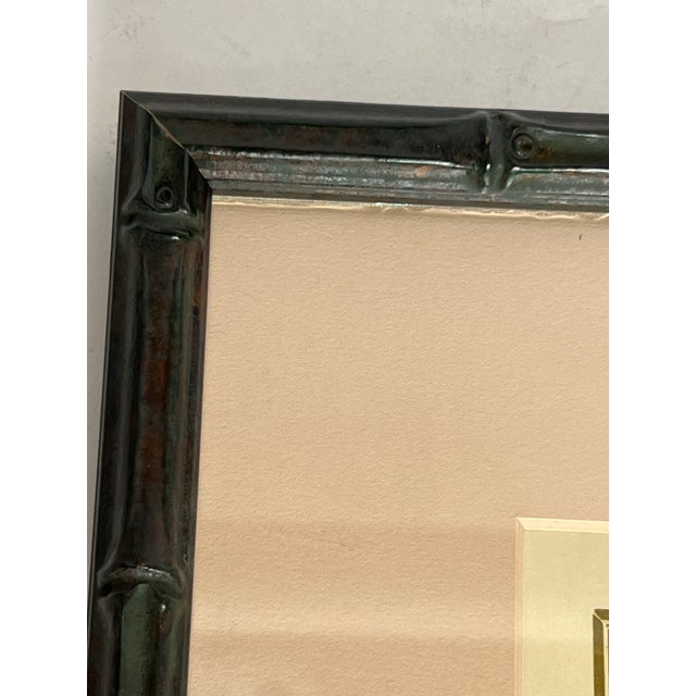 Vintage Elyse Ashe Lord Style Pen and Ink Chinoiserie Framed Painting For Sale - Image 9 of 10