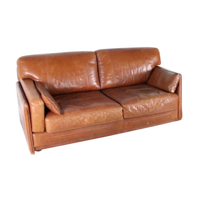 Vintage Leather 3-Seater Sofa from Roche Bobois, 1970s For Sale - Image 12 of 13