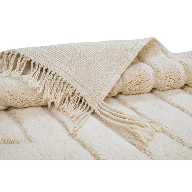 Textile Hand-Knotted Wool Rug by Azele Studio For Sale - Image 7 of 12