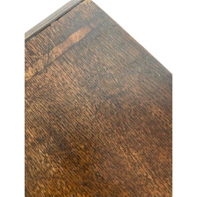 Wood Antique George III Oak Desk, 1890 For Sale - Image 7 of 11