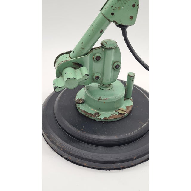 Articulated Lamp in Green Metal by C. Fischer for Midgard, 1950s For Sale - Image 9 of 11