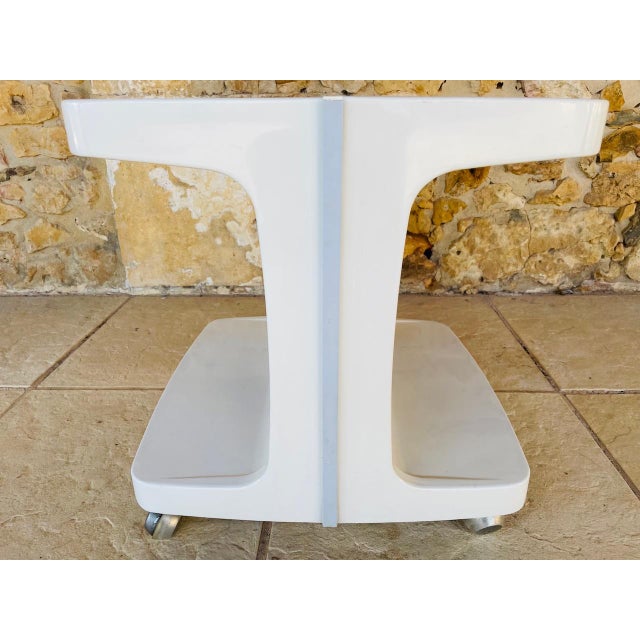Vintage Side Table on Wheels with Storage by Flair, 1970s For Sale - Image 18 of 18